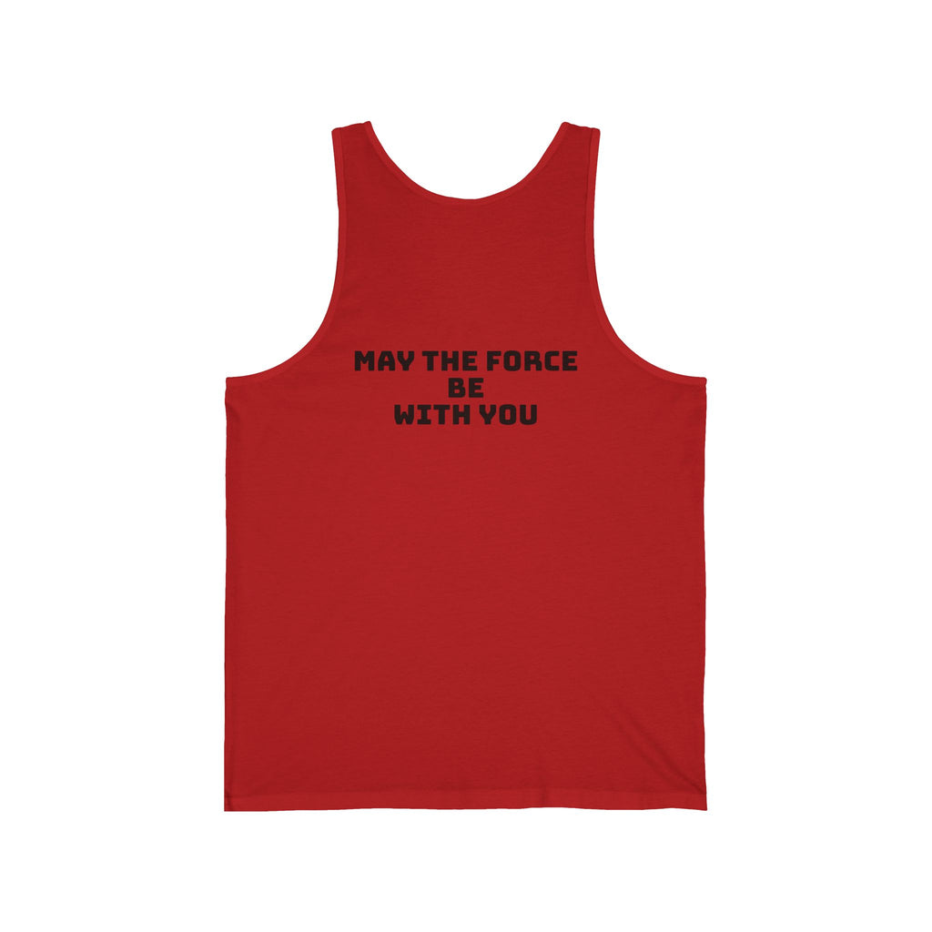 Star Wars Inspired Unisex Jersey Tank - May the Force Be With You, Funny Tank Top, Geek Apparel, Gift for Him, Casual Summer Wear