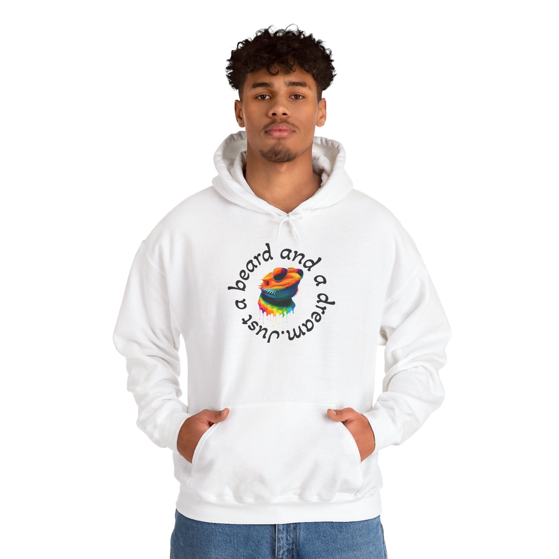 Colorful Lizard Hoodie – Unisex Heavy Blend™ Sweatshirt for Nature Lovers, Perfect Gift for Birthdays, Holidays, Cozy Wear, Unique Design