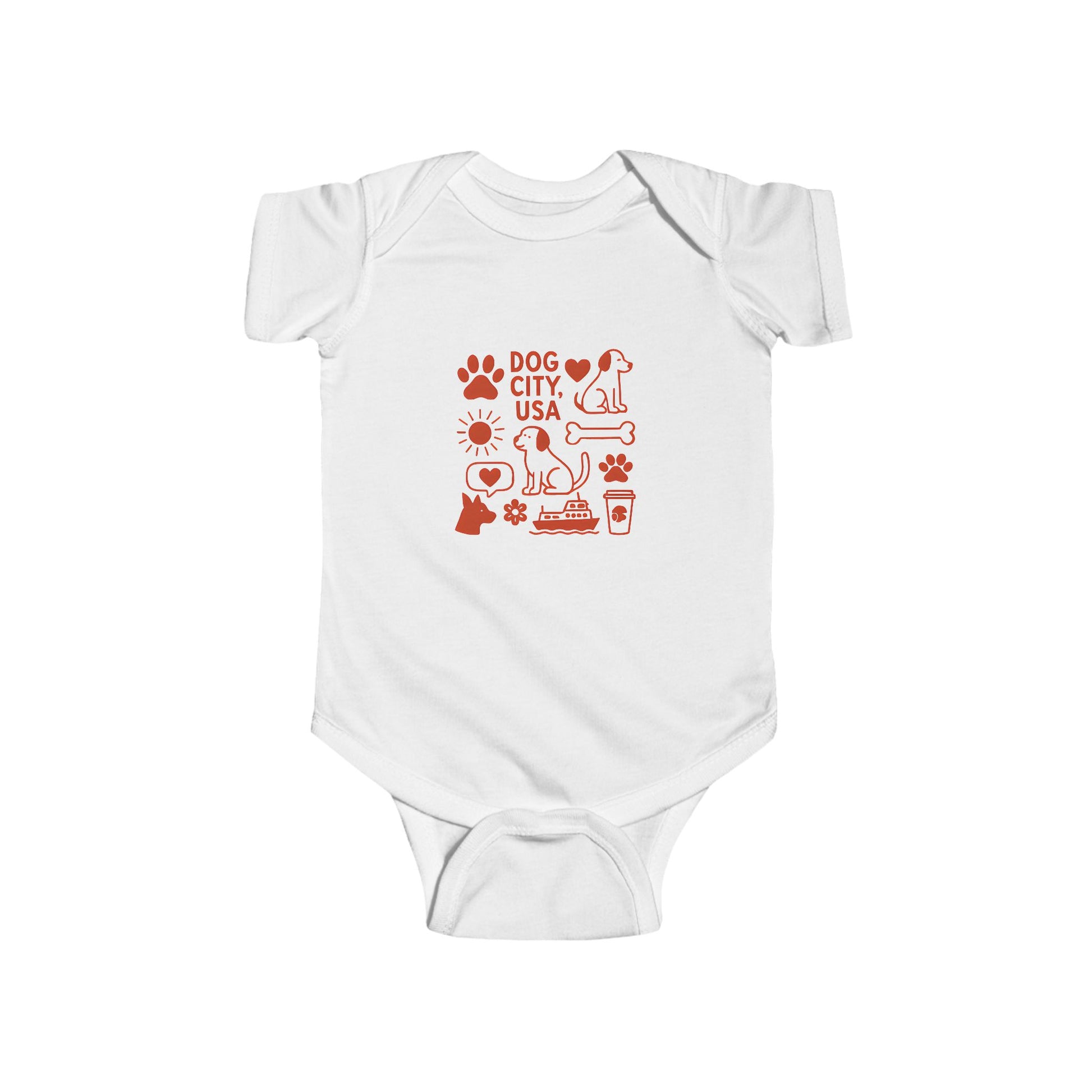Dog City Infant Bodysuit