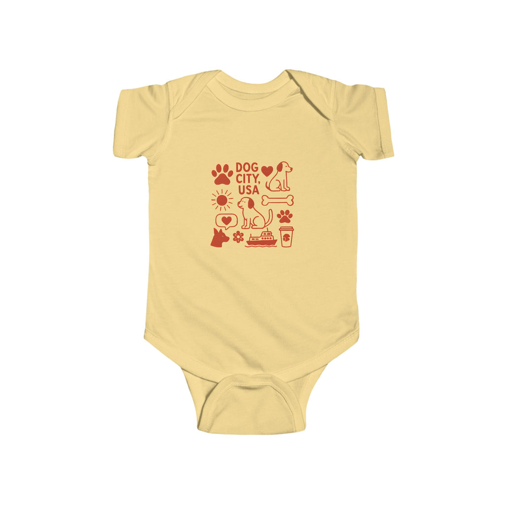 Dog City Infant Bodysuit