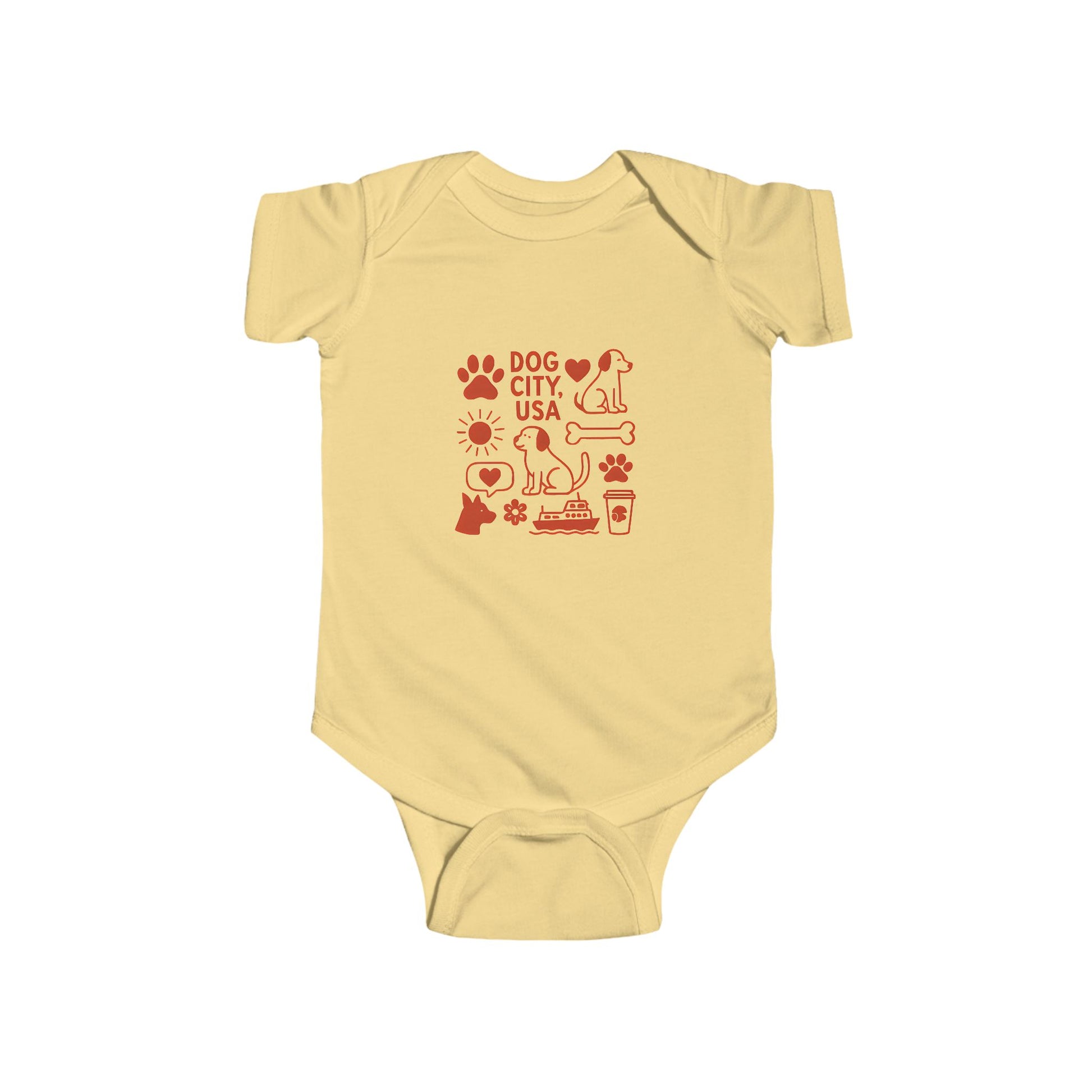 Dog City Infant Bodysuit