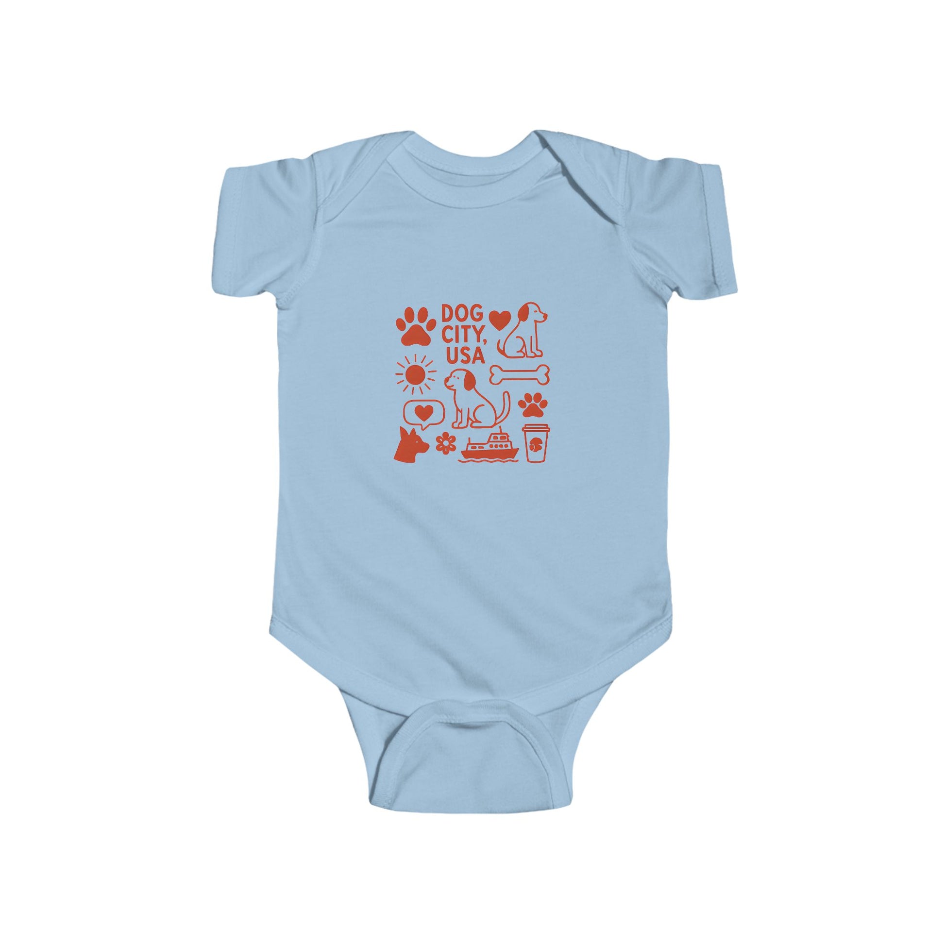Dog City Infant Bodysuit