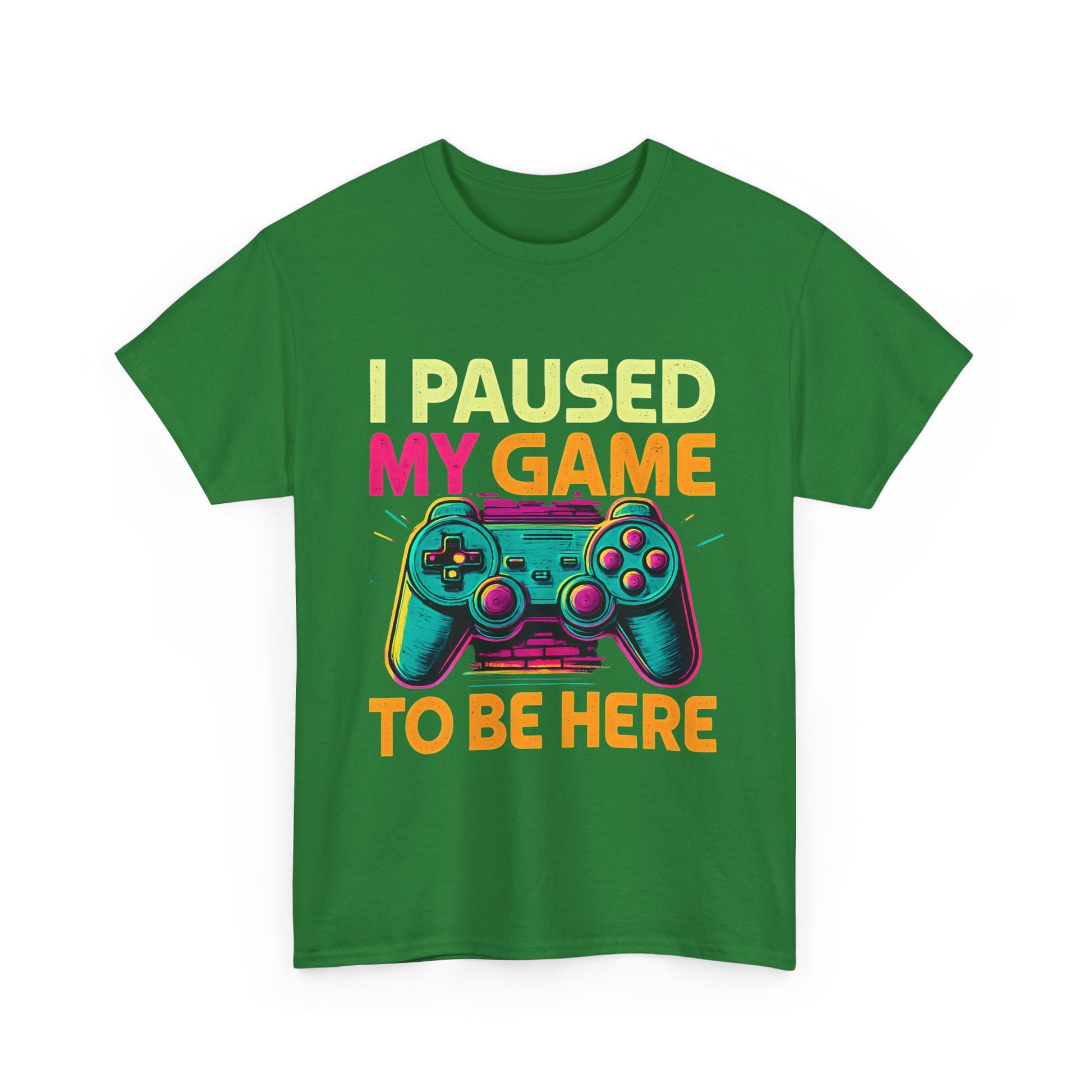 Gaming Humor Unisex Tee - I Paused My Game To Be Here, Gamer Gift, Video Game Shirt, Casual Wear, Funny T-Shirt, Game Night Apparel