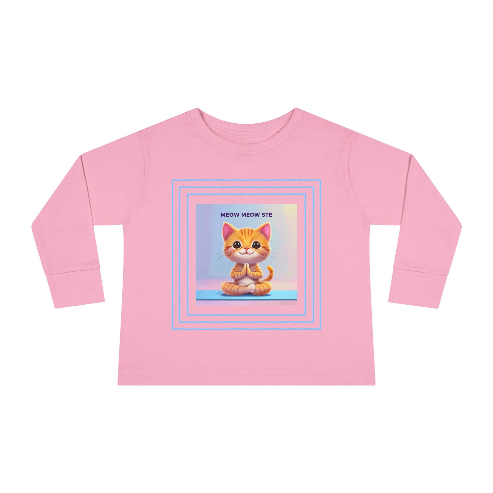Cat Yoga Toddler Long Sleeve Tee