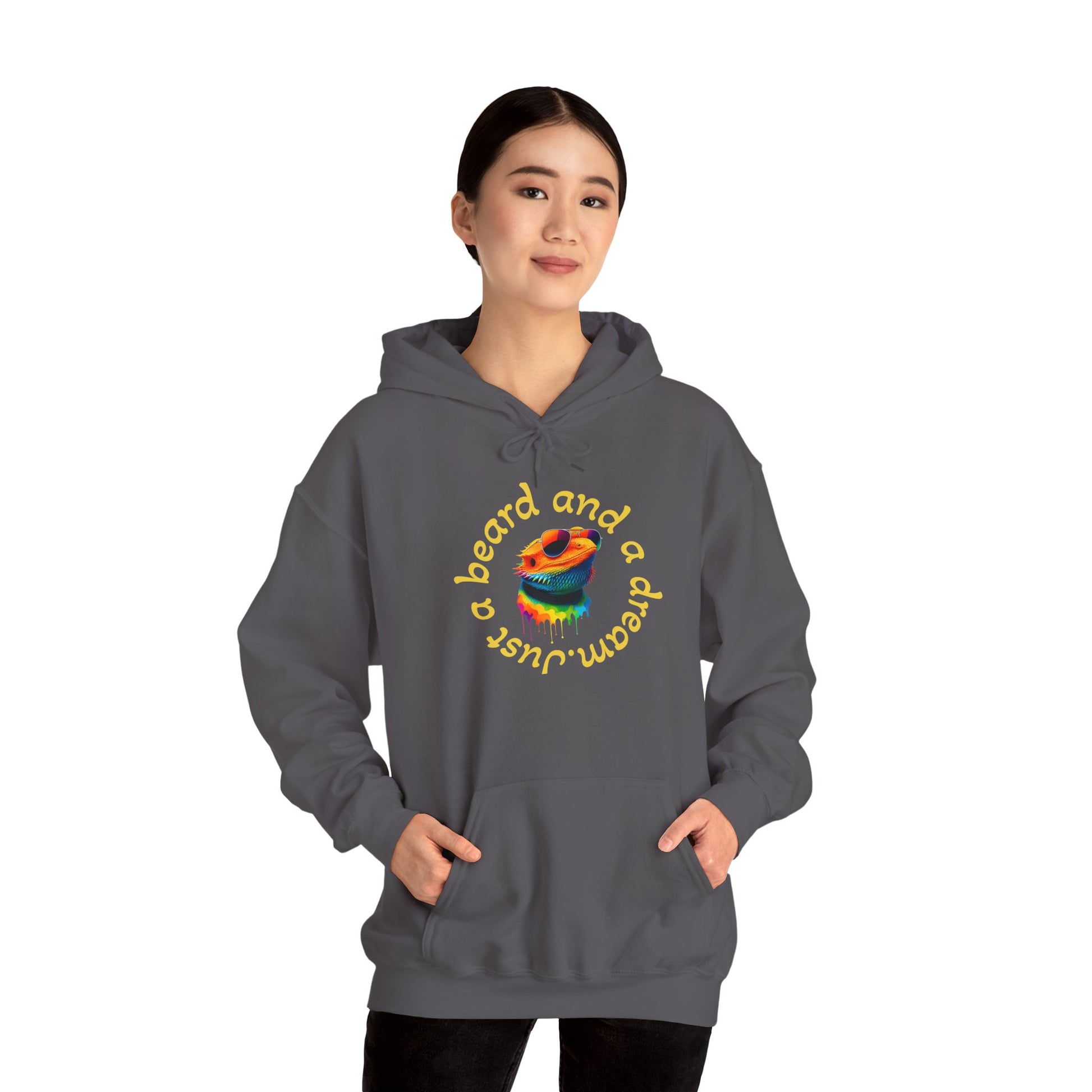 Colorful Lizard Hoodie – Unisex Heavy Blend™ Sweatshirt for Nature Lovers, Perfect Gift for Birthdays, Holidays, Cozy Wear, Unique Design