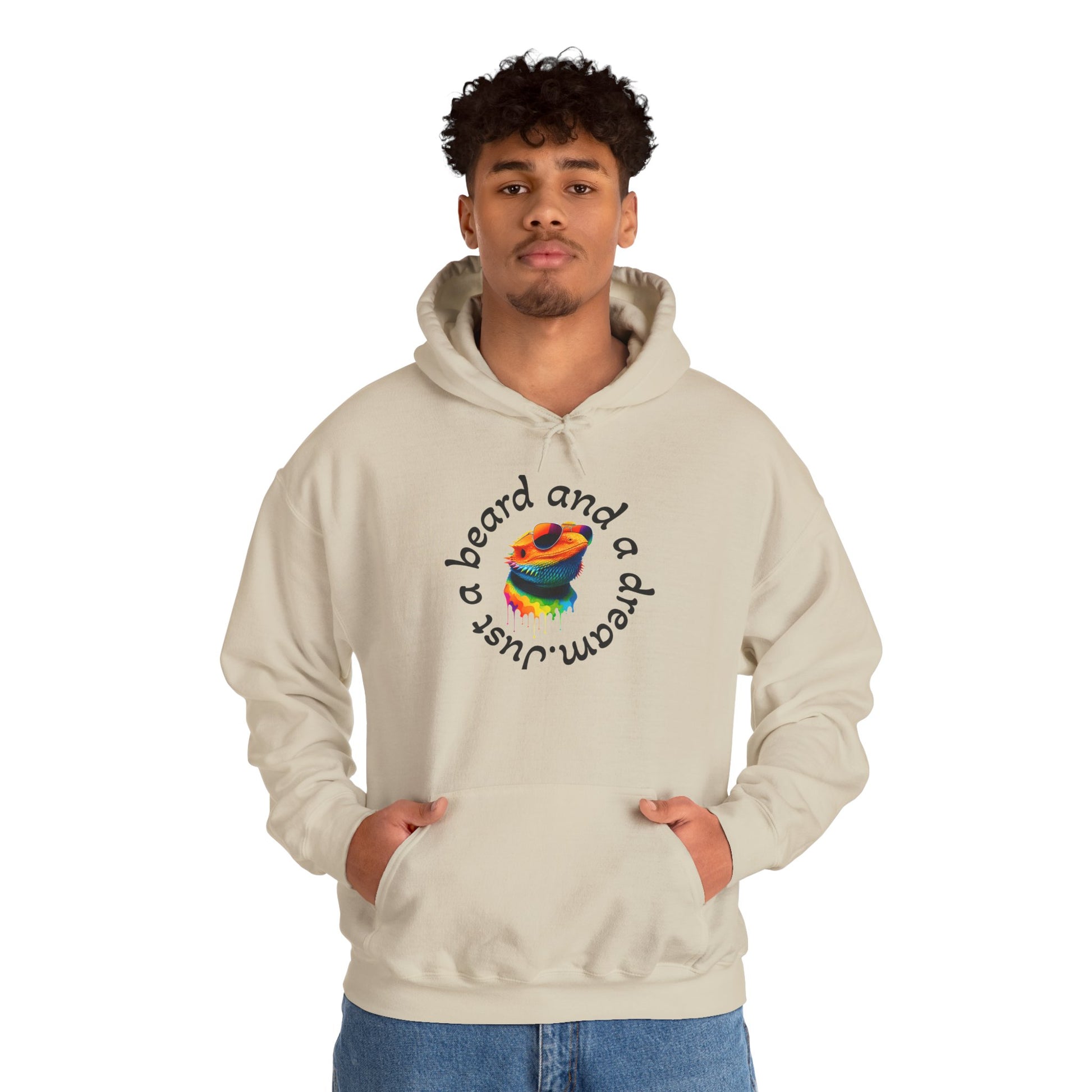 Colorful Lizard Hoodie – Unisex Heavy Blend™ Sweatshirt for Nature Lovers, Perfect Gift for Birthdays, Holidays, Cozy Wear, Unique Design