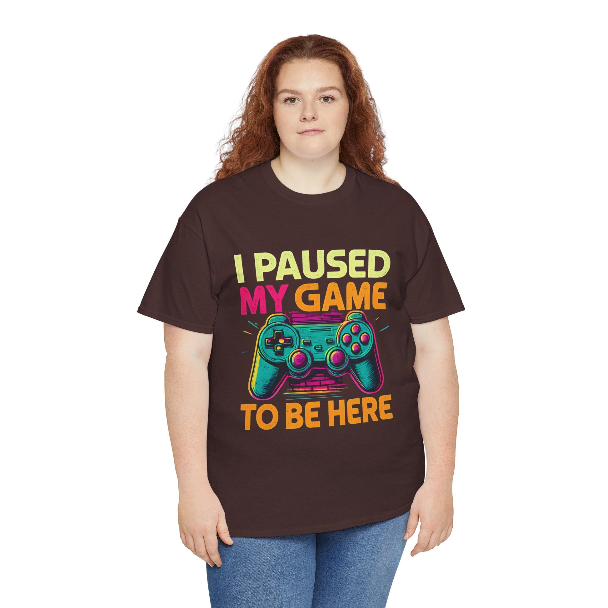 Gaming Humor Unisex Tee - I Paused My Game To Be Here, Gamer Gift, Video Game Shirt, Casual Wear, Funny T-Shirt, Game Night Apparel