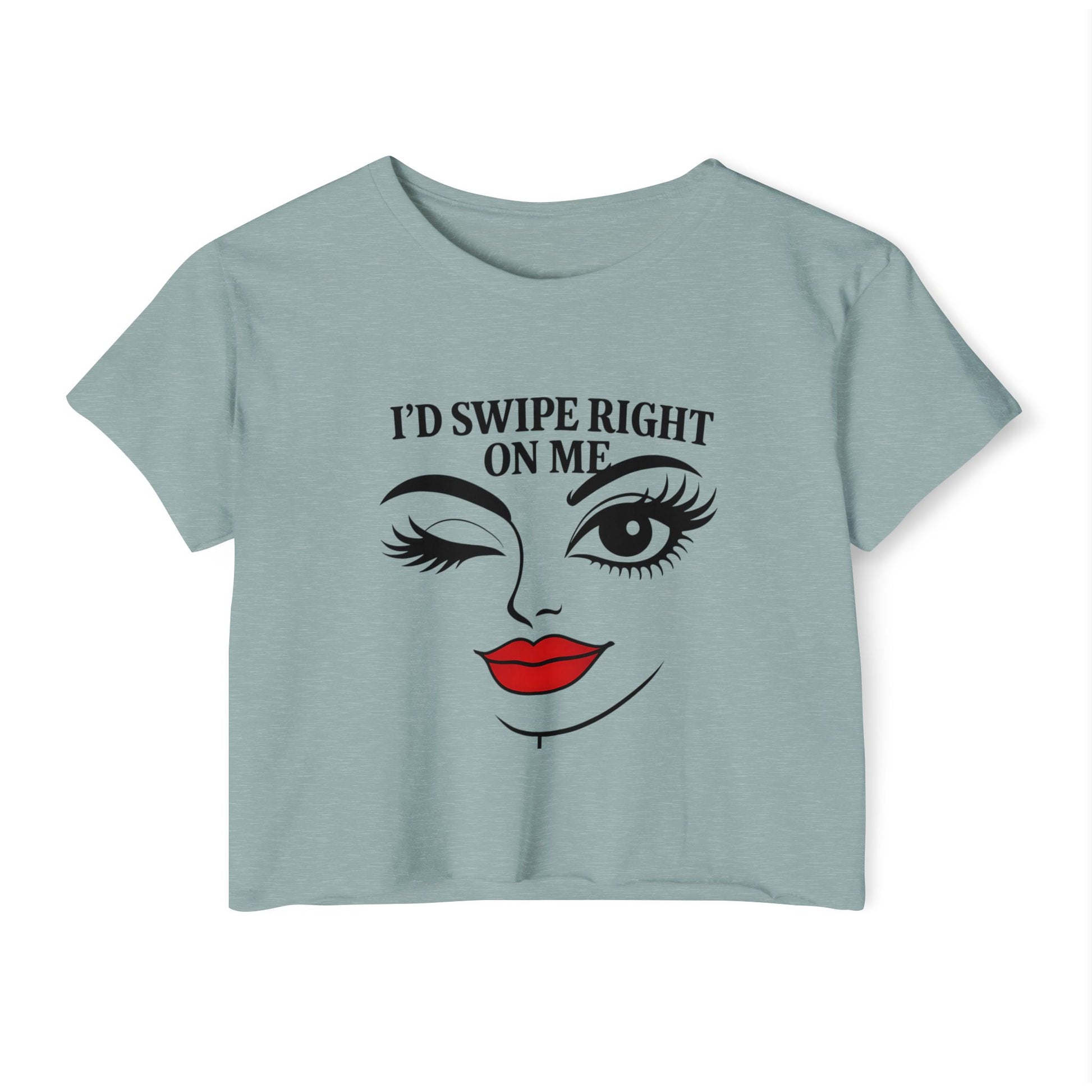 Flirty Graphic Crop Tee