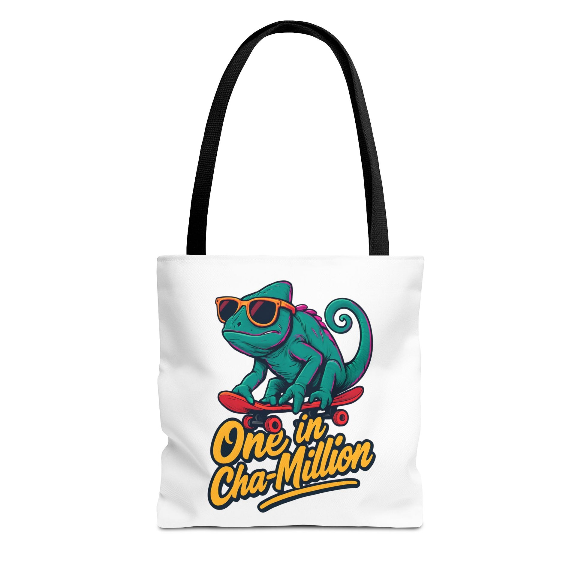 Skateboarder Chameleon Tote Bag - Unique AOP Design, Reusable Shopping Bag, Gift for Chameleon Lovers, Eco-Friendly Grocery Bag, [...]
