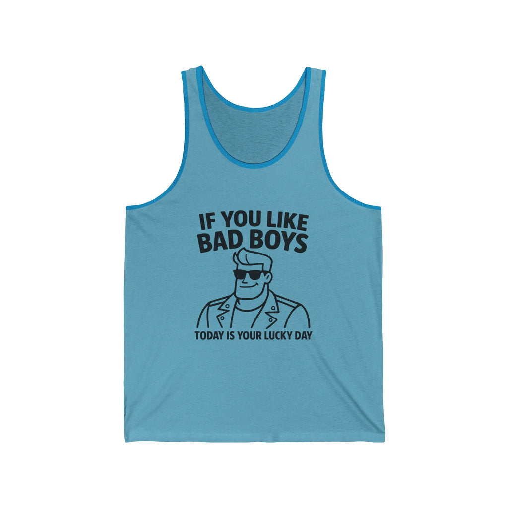 Flirty Bad Boys Unisex Jersey Tank,