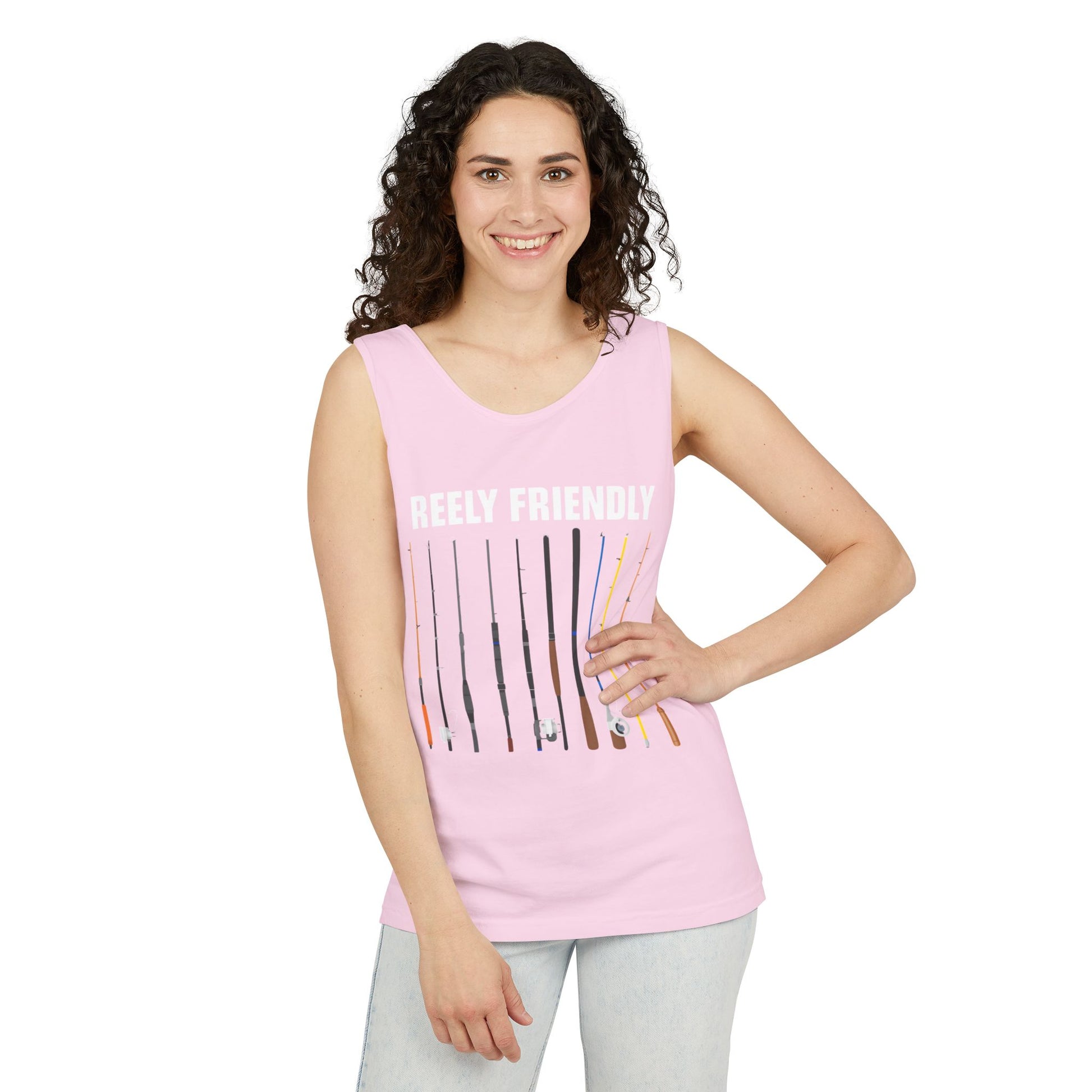 Reely Friendly Fishing Tank Top | Outdoor Apparel, Summer Vibes, Fisherman Gift, Casual Wear, Beach Outing