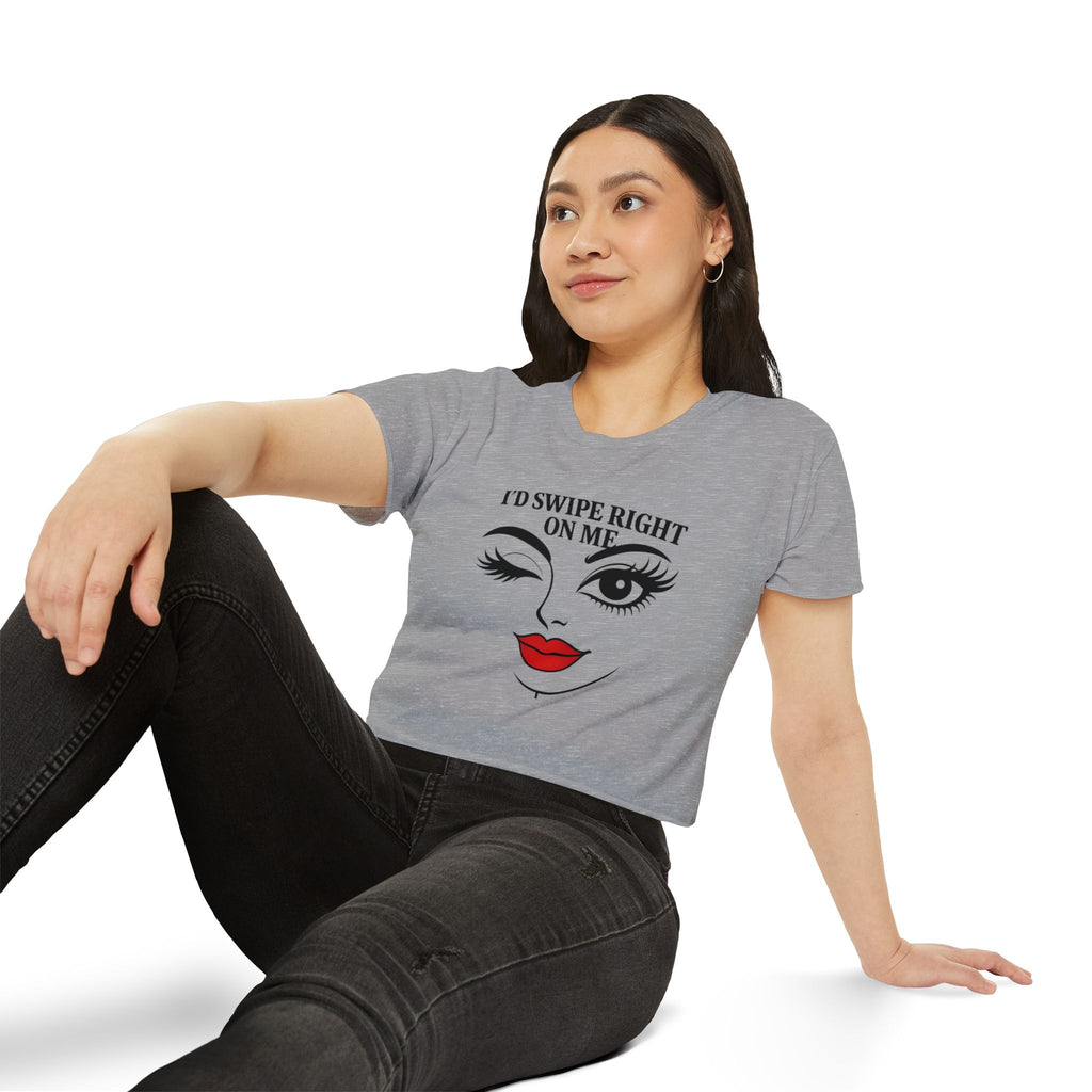 Flirty Graphic Crop Tee