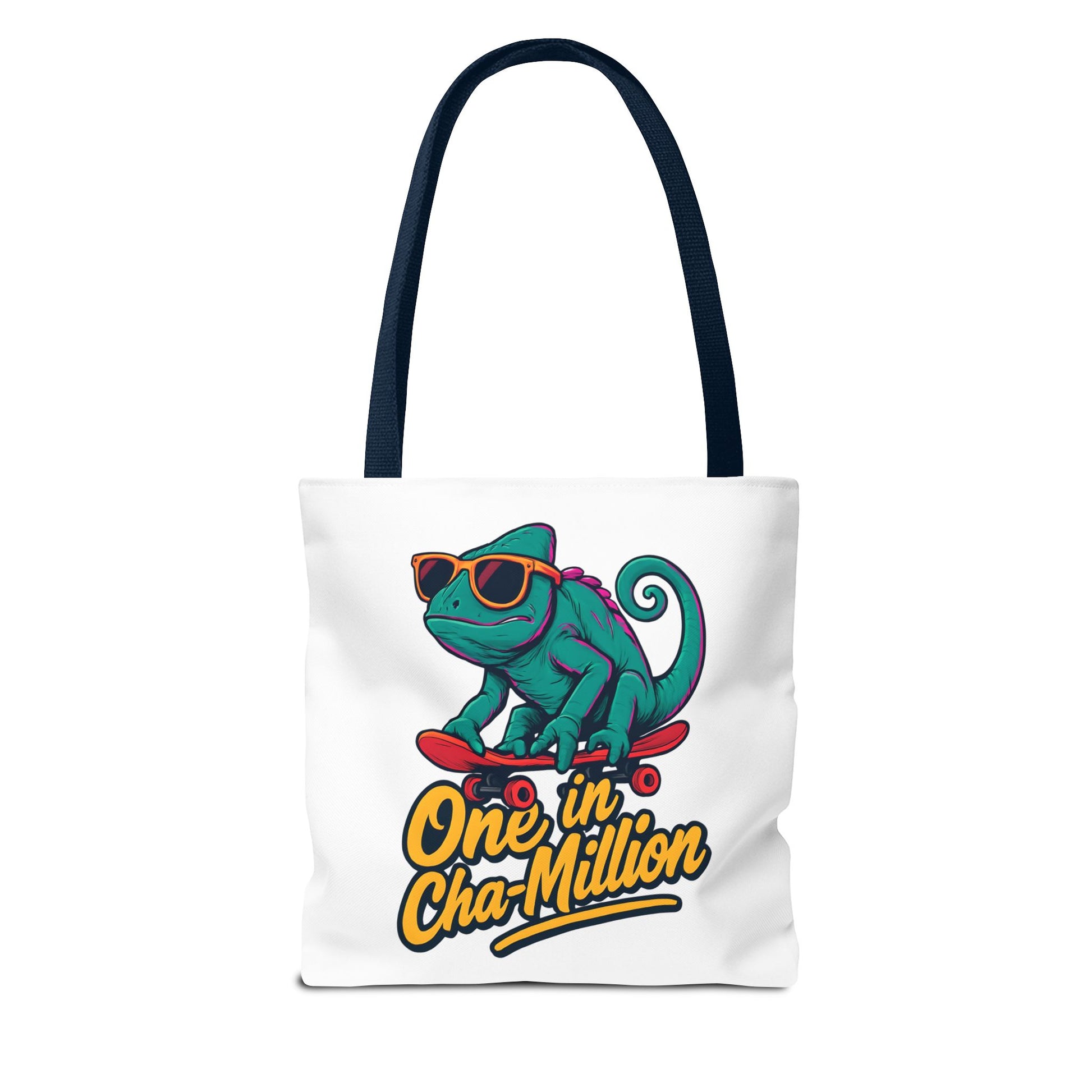 Skateboarder Chameleon Tote Bag - Unique AOP Design, Reusable Shopping Bag, Gift for Chameleon Lovers, Eco-Friendly Grocery Bag, [...]