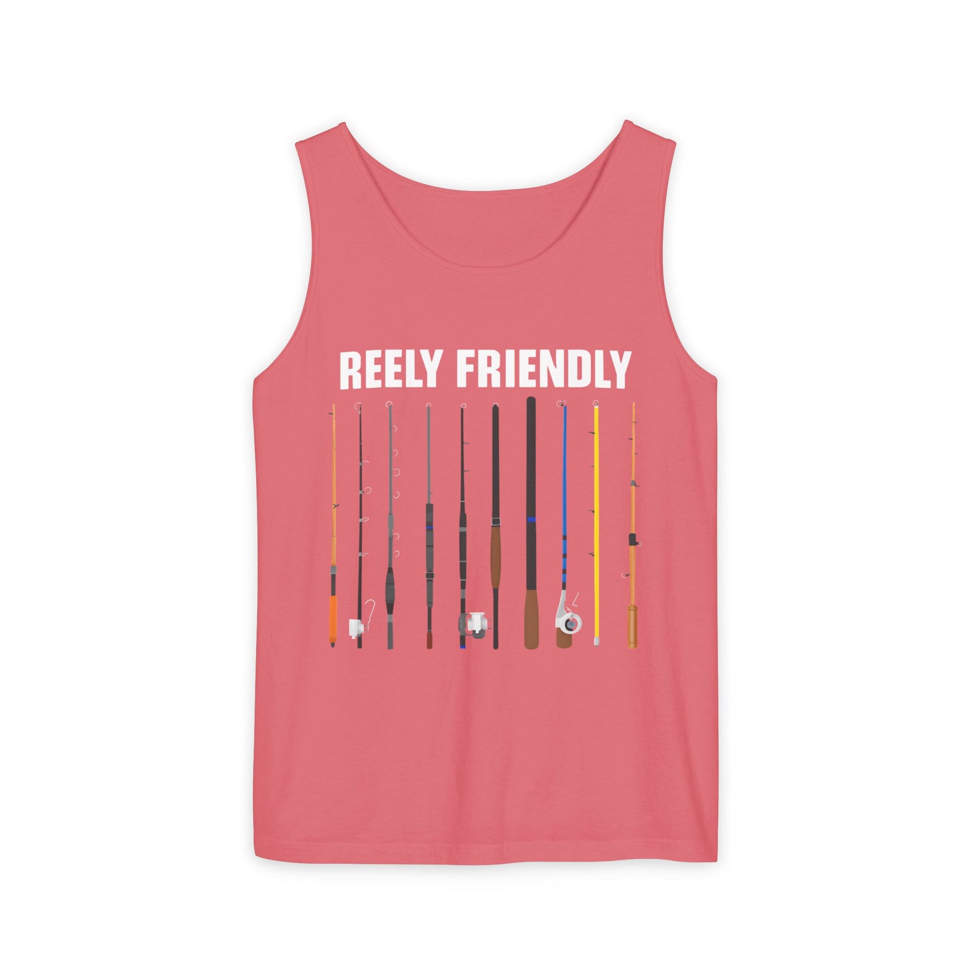 Reely Friendly Fishing Tank Top | Outdoor Apparel, Summer Vibes, Fisherman Gift, Casual Wear, Beach Outing