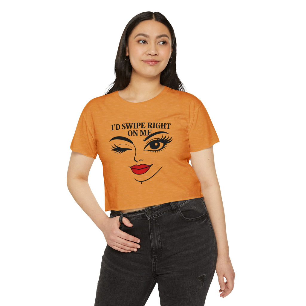 Flirty Graphic Crop Tee