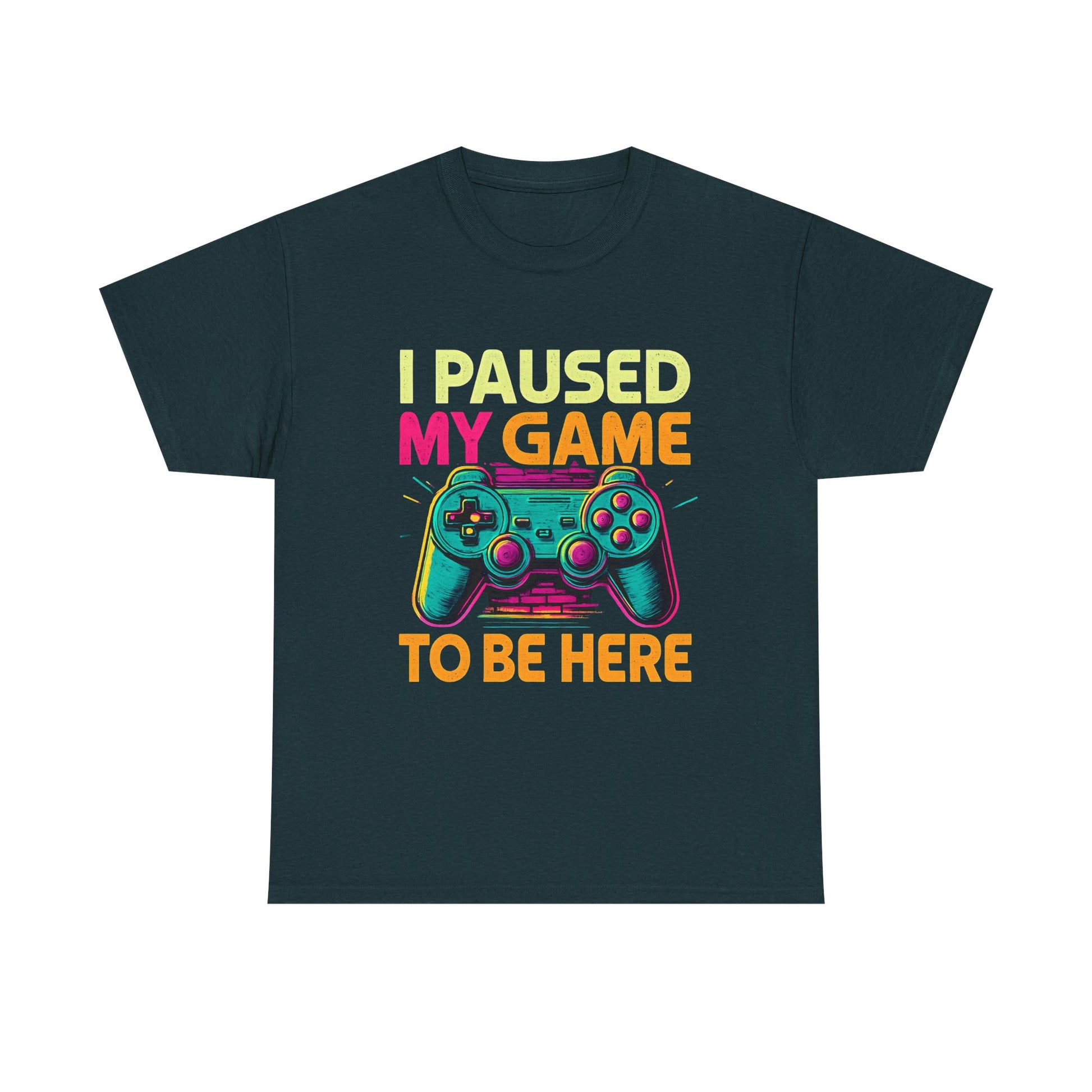 Gaming Humor Unisex Tee - I Paused My Game To Be Here, Gamer Gift, Video Game Shirt, Casual Wear, Funny T-Shirt, Game Night Apparel