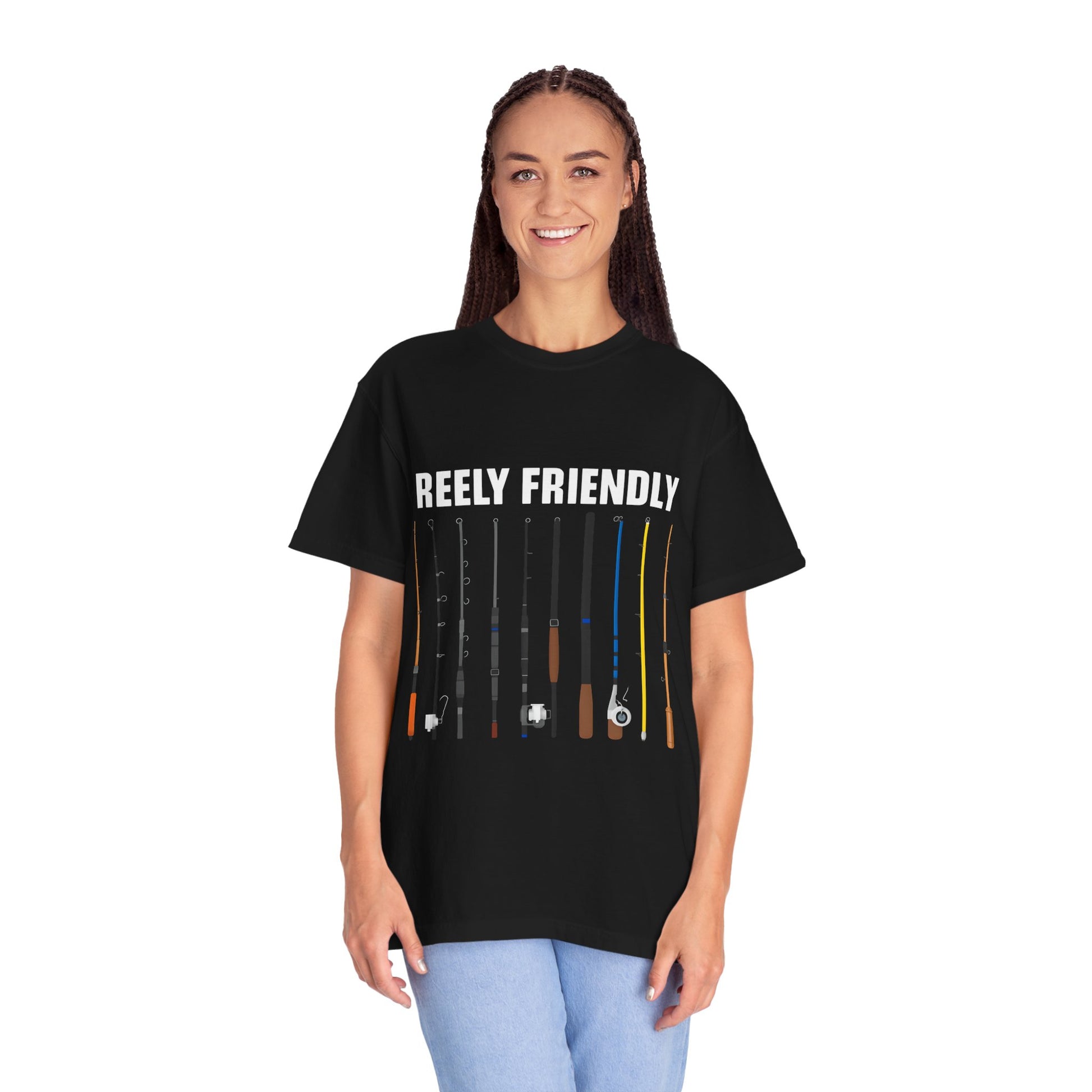 Reely Friendly Fishing T-shirt | Unisex, Gift for Fishermen, Casual Wear, Outdoor Adventure, Fishing Season