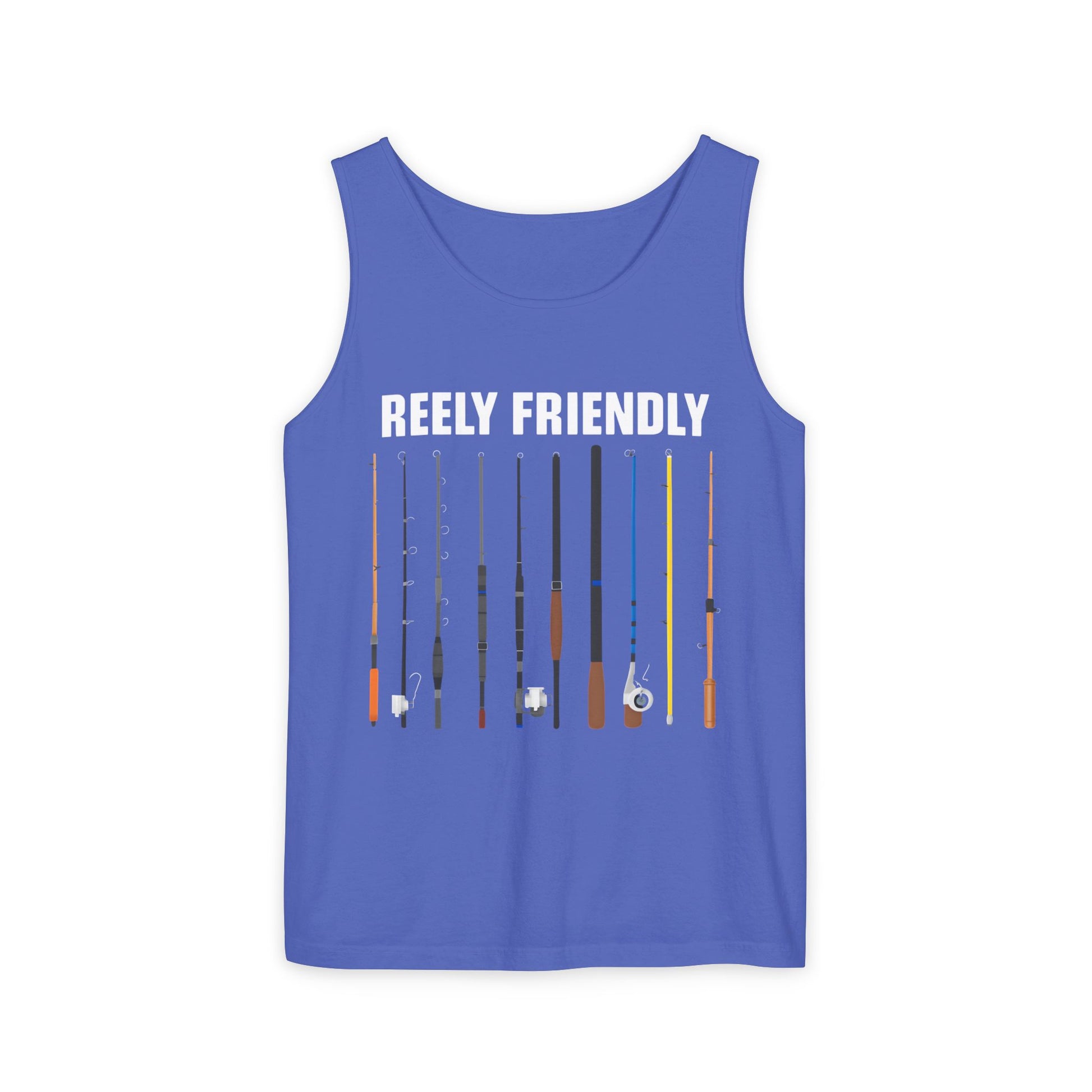 Reely Friendly Fishing Tank Top | Outdoor Apparel, Summer Vibes, Fisherman Gift, Casual Wear, Beach Outing