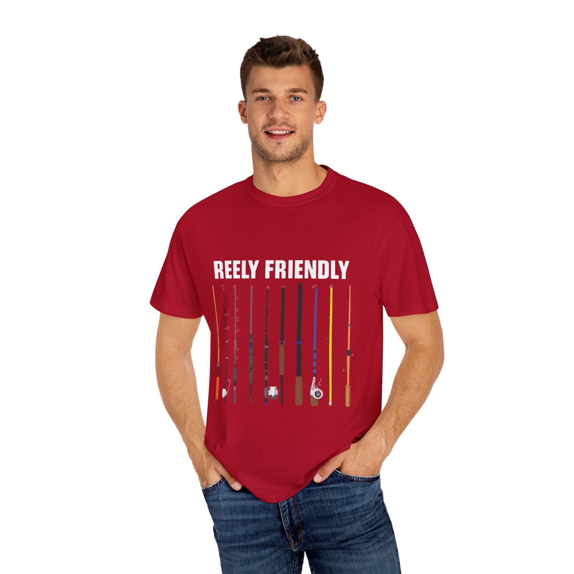 Reely Friendly Fishing T-shirt | Unisex, Gift for Fishermen, Casual Wear, Outdoor Adventure, Fishing Season