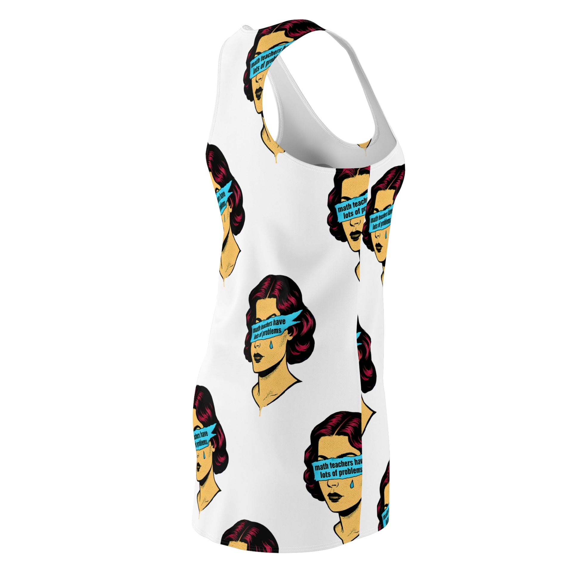Retro Graphic Women's Racerback Dress - Vintage Style Party Dress, Casual Summer Dress, Perfect Gift for Birthdays, Celebrations, [...]