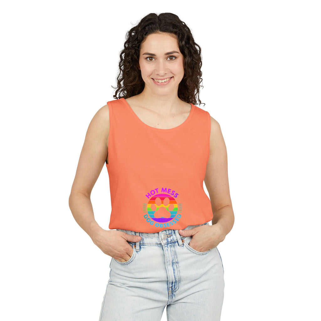 Dog Obsessed Unisex Garment-Dyed Tank Top