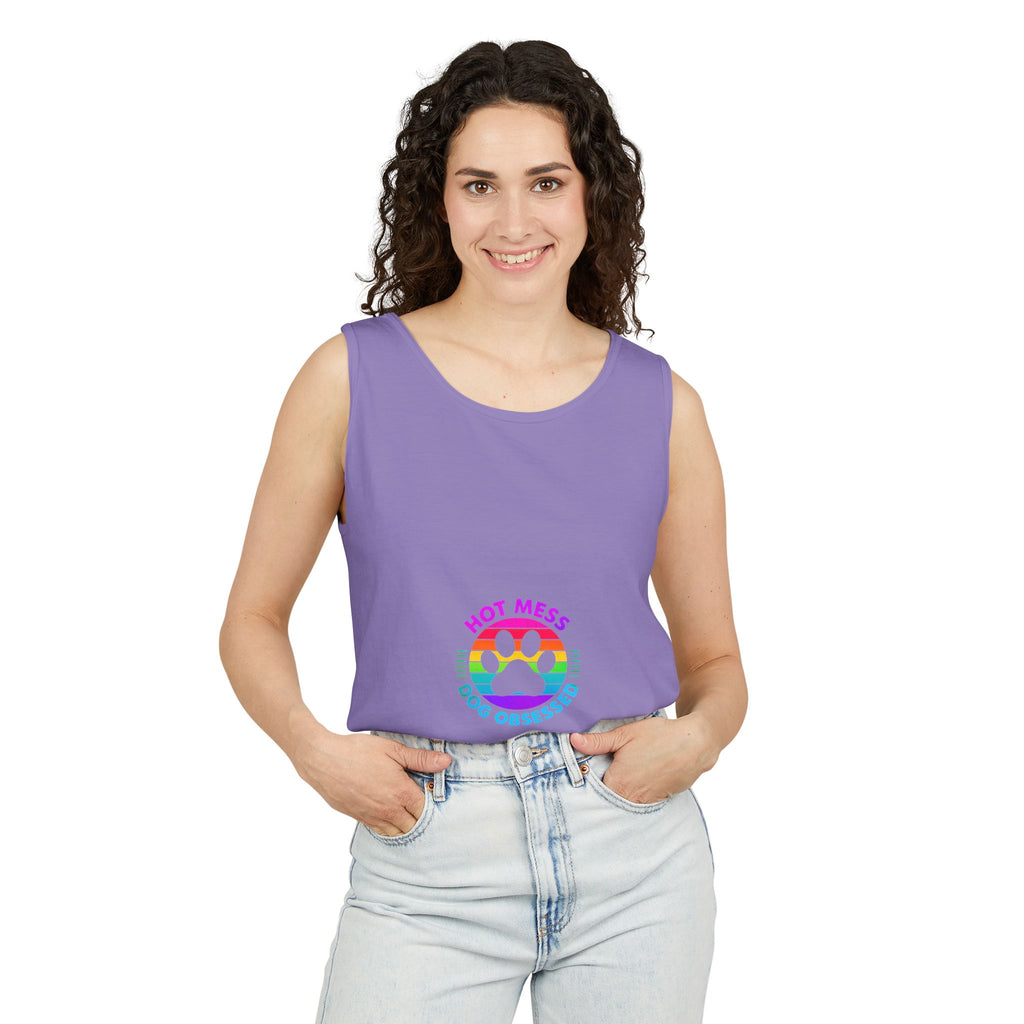 Dog Obsessed Unisex Garment-Dyed Tank Top