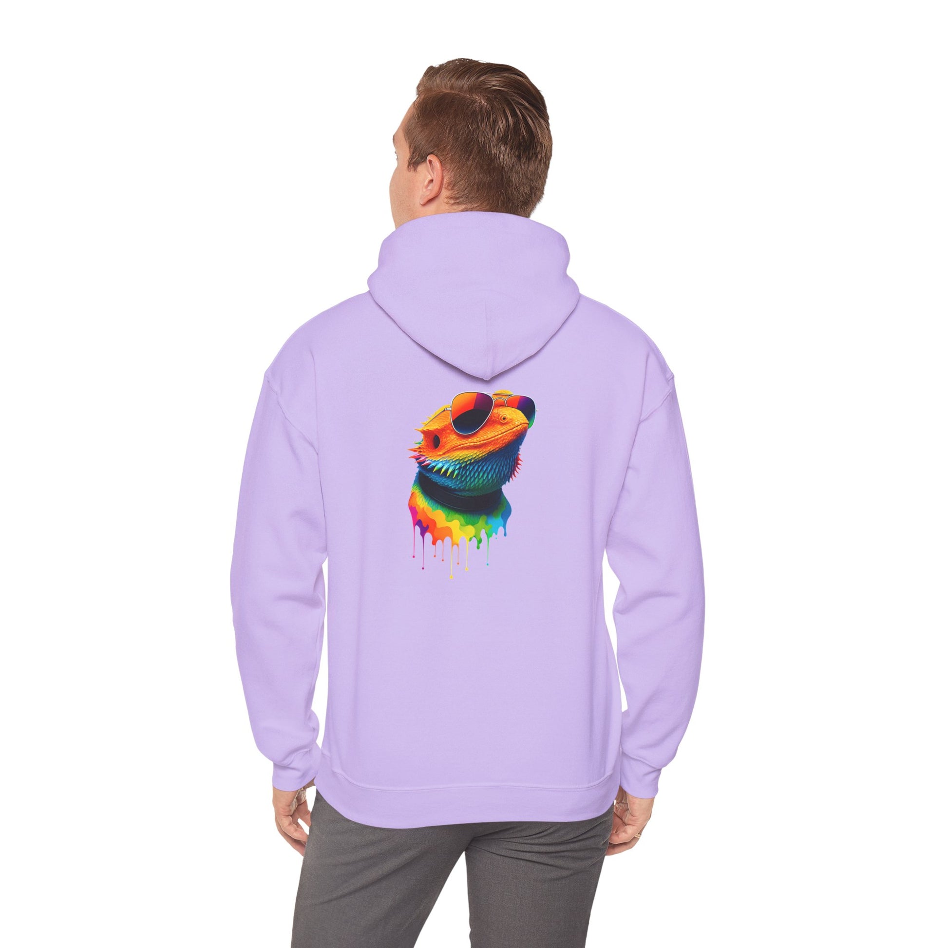 Colorful Lizard Hoodie – Unisex Heavy Blend™ Sweatshirt for Nature Lovers, Perfect Gift for Birthdays, Holidays, Cozy Wear, Unique Design