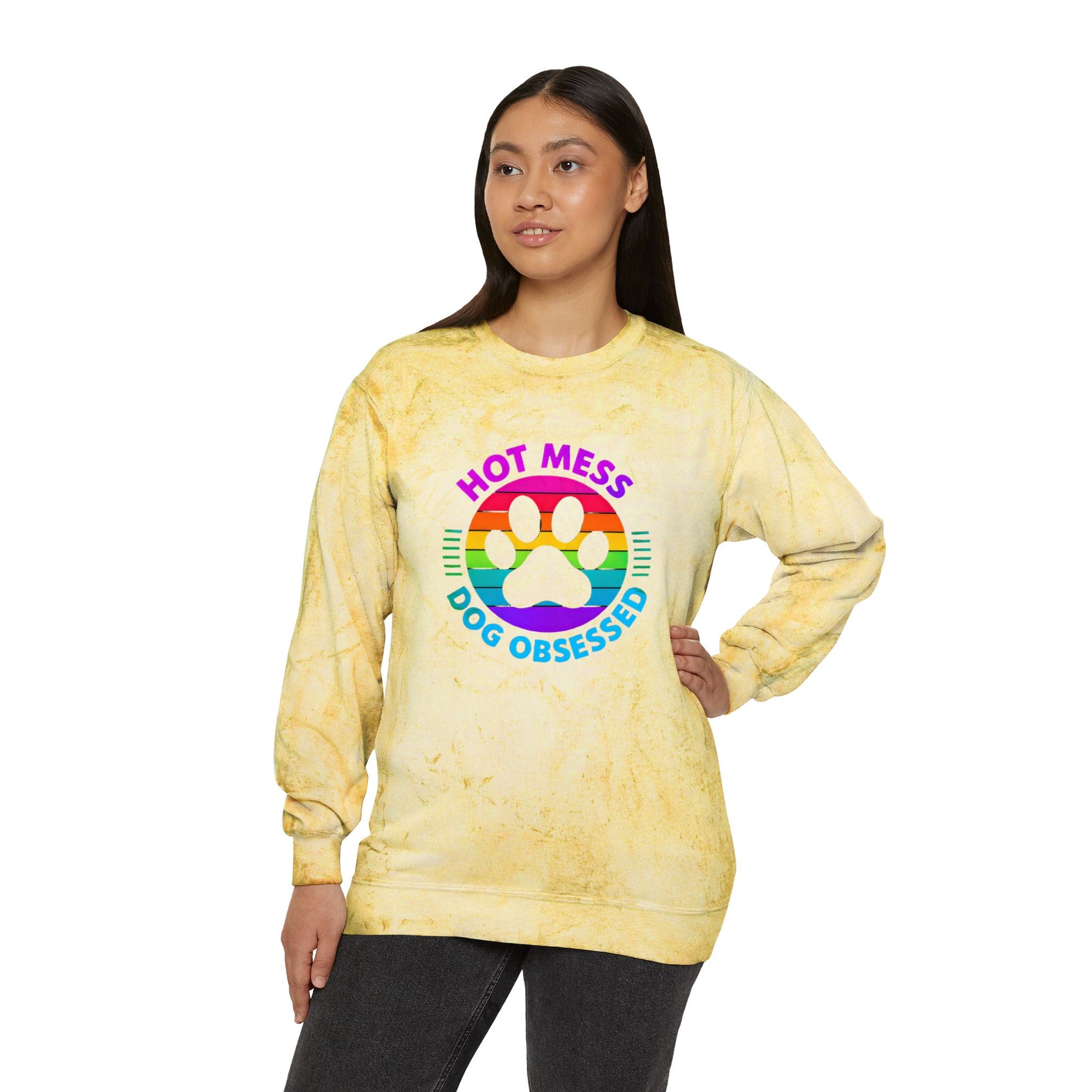 Unisex Color Blast Crewneck Sweatshirt