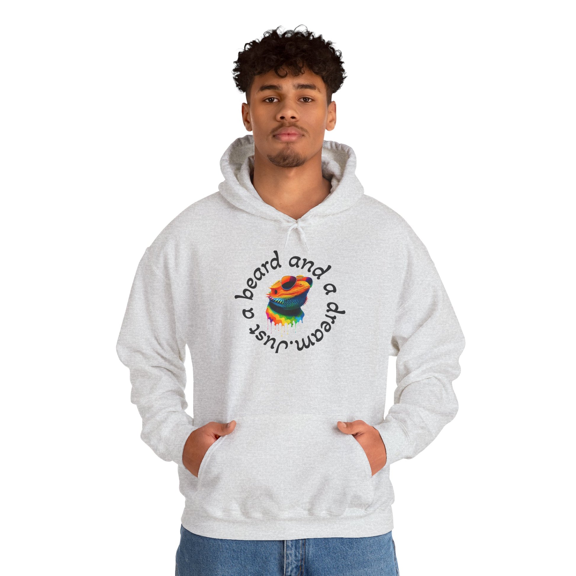 Colorful Lizard Hoodie – Unisex Heavy Blend™ Sweatshirt for Nature Lovers, Perfect Gift for Birthdays, Holidays, Cozy Wear, Unique Design