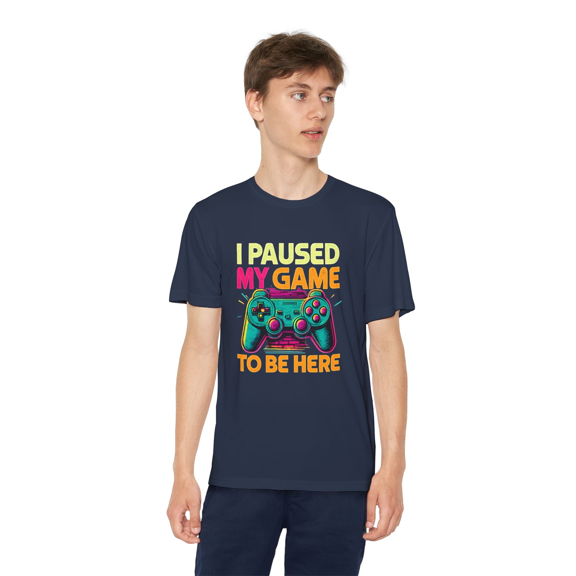 Youth Gamer Tee - I Paused My Game to Be Here | Fun Video Game Shirt, Kids Gaming Apparel, Birthday Gift, Casual Wear, Game Night Tee