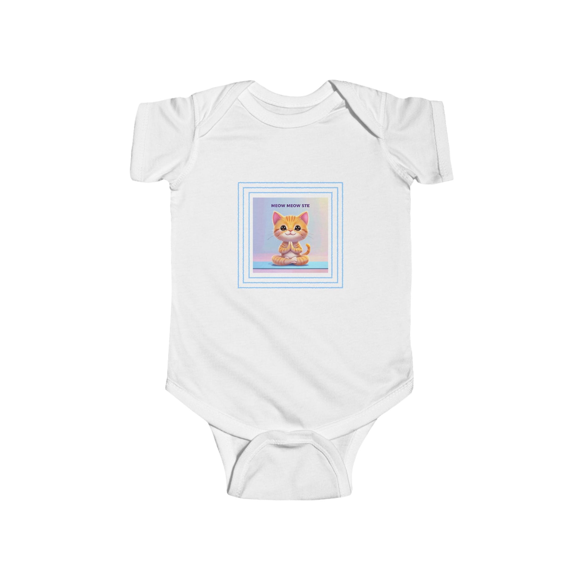 Cat Yoga Baby Bodysuit