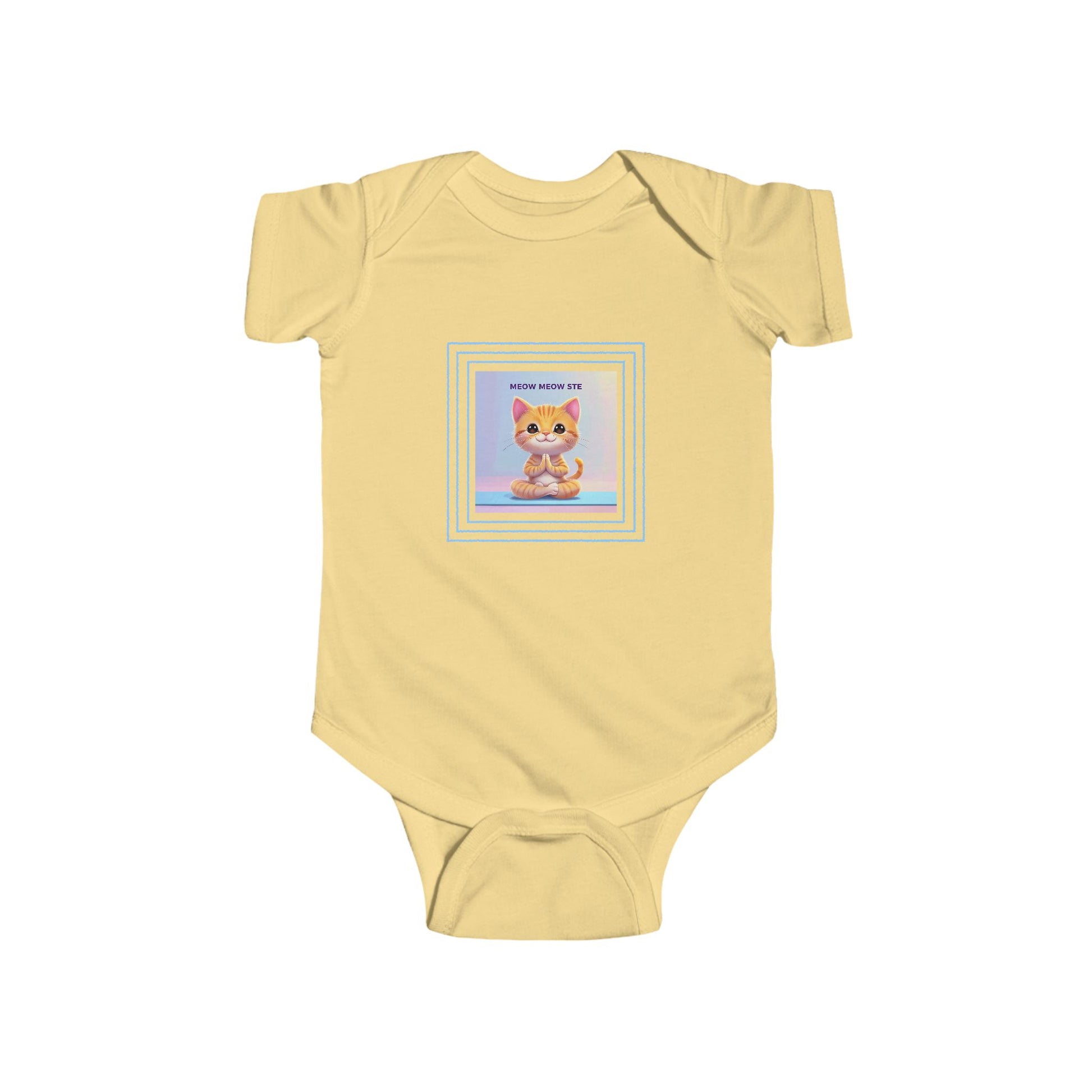 Cat Yoga Baby Bodysuit