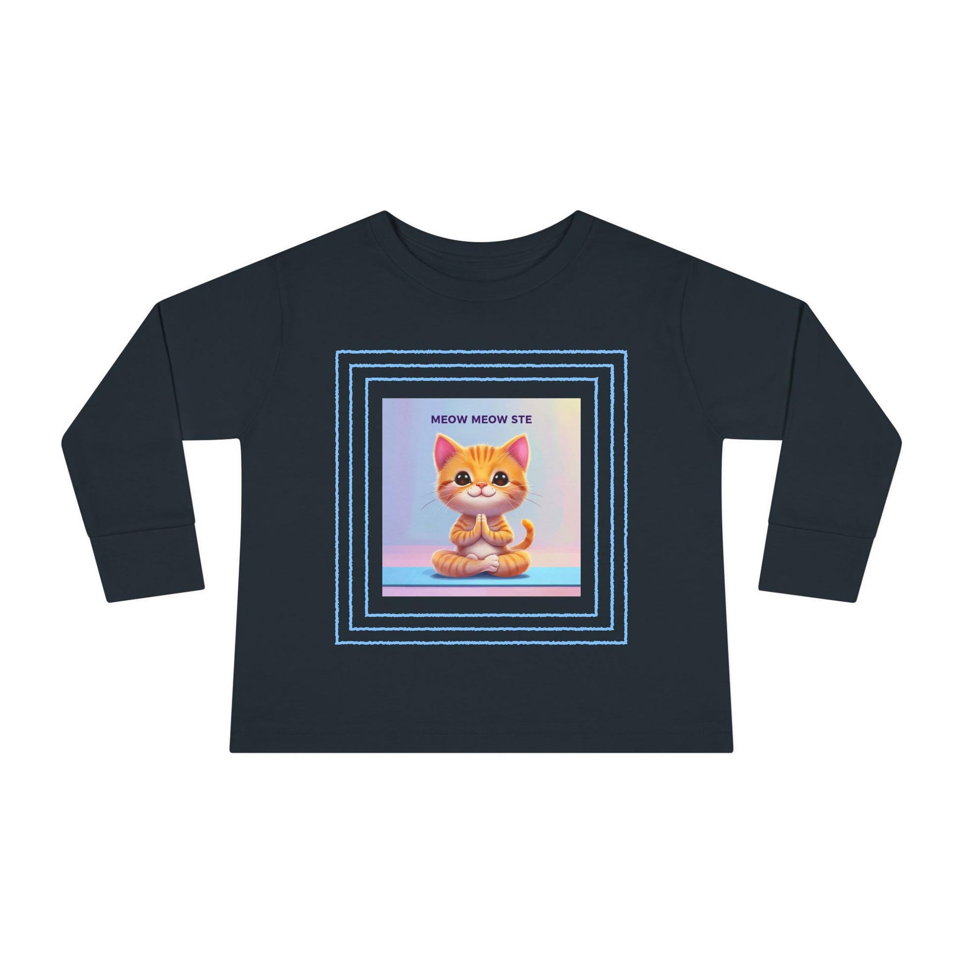 Cat Yoga Toddler Long Sleeve Tee