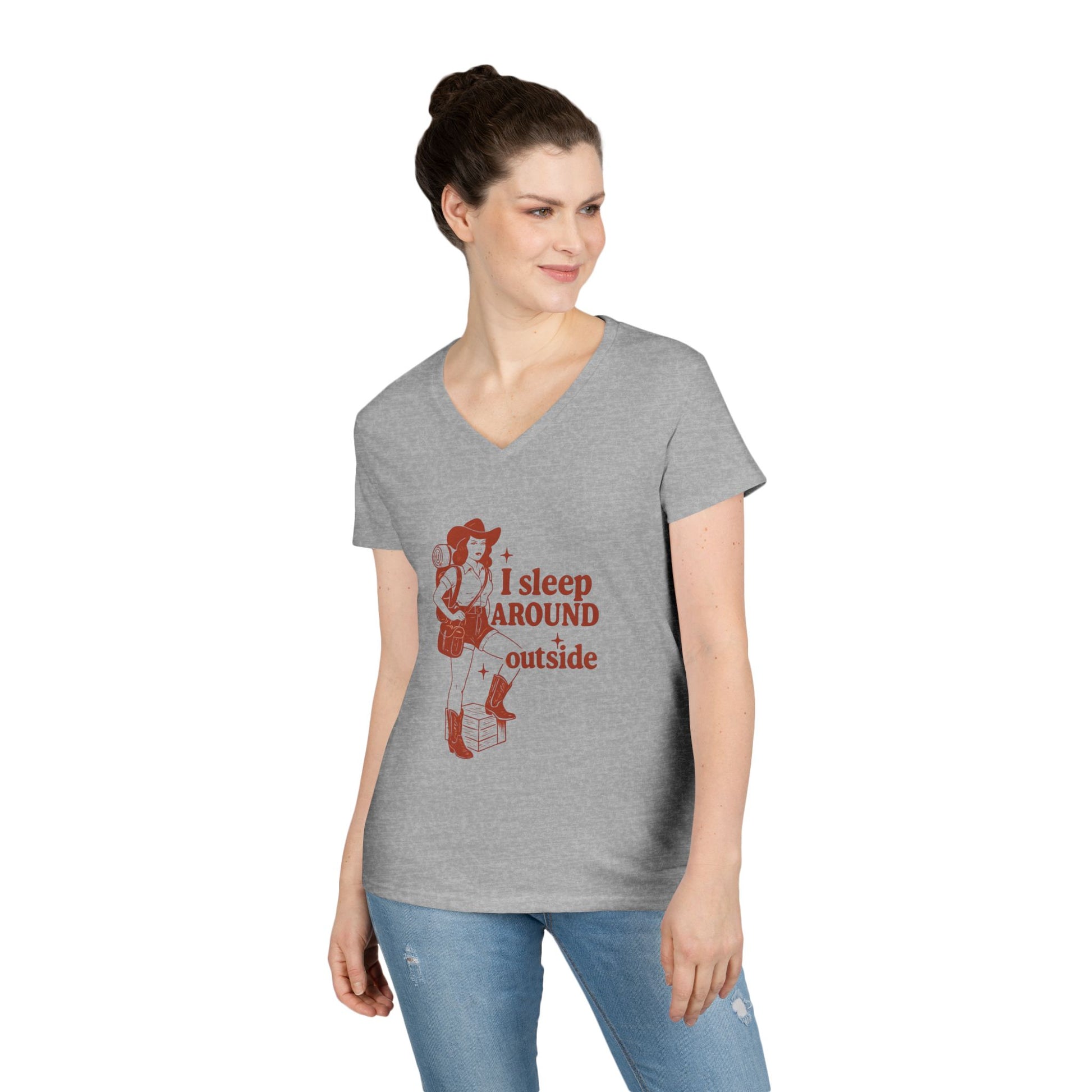Camping humor  V-Neck