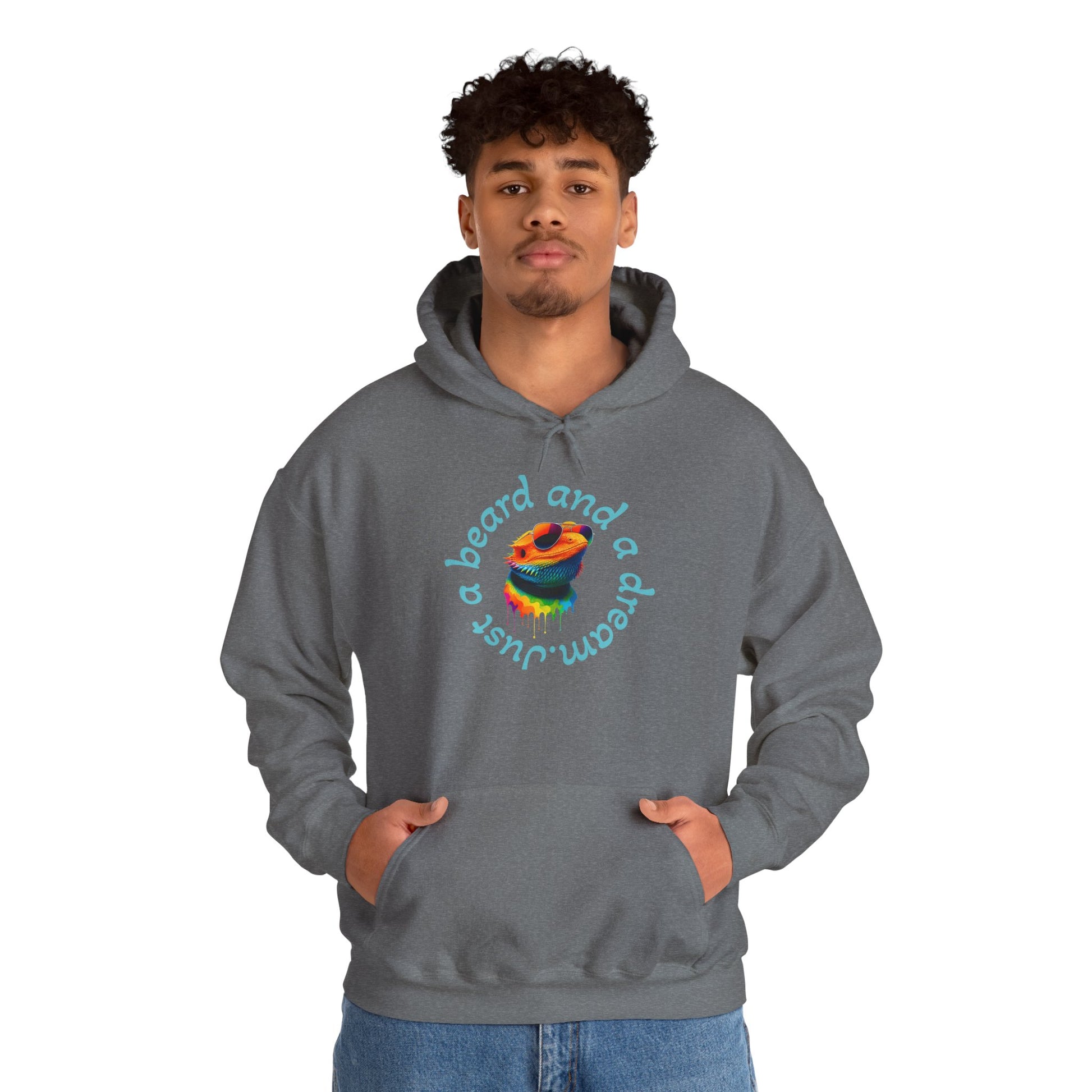 Colorful Lizard Hoodie – Unisex Heavy Blend™ Sweatshirt for Nature Lovers, Perfect Gift for Birthdays, Holidays, Cozy Wear, Unique Design