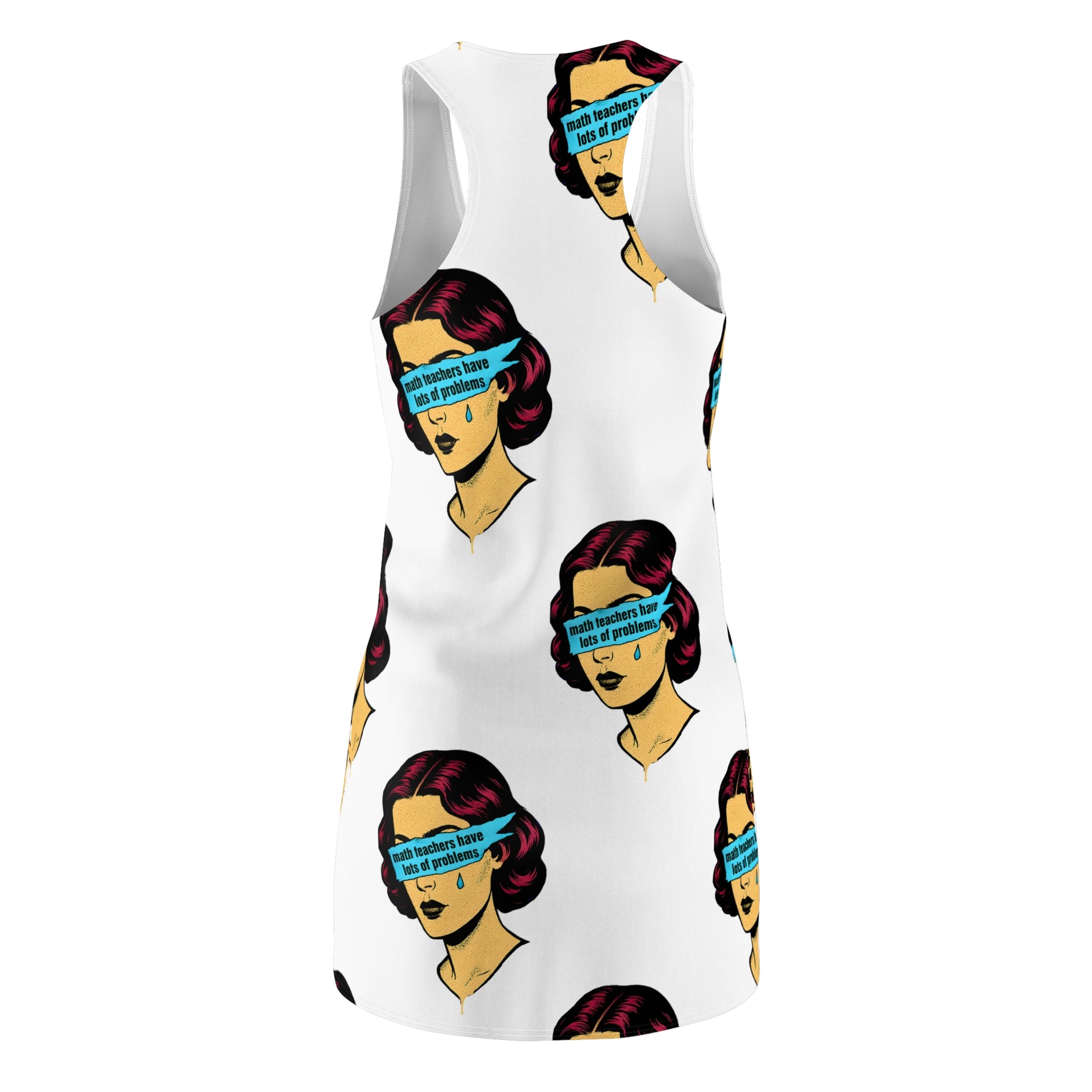 Retro Graphic Women's Racerback Dress - Vintage Style Party Dress, Casual Summer Dress, Perfect Gift for Birthdays, Celebrations, [...]