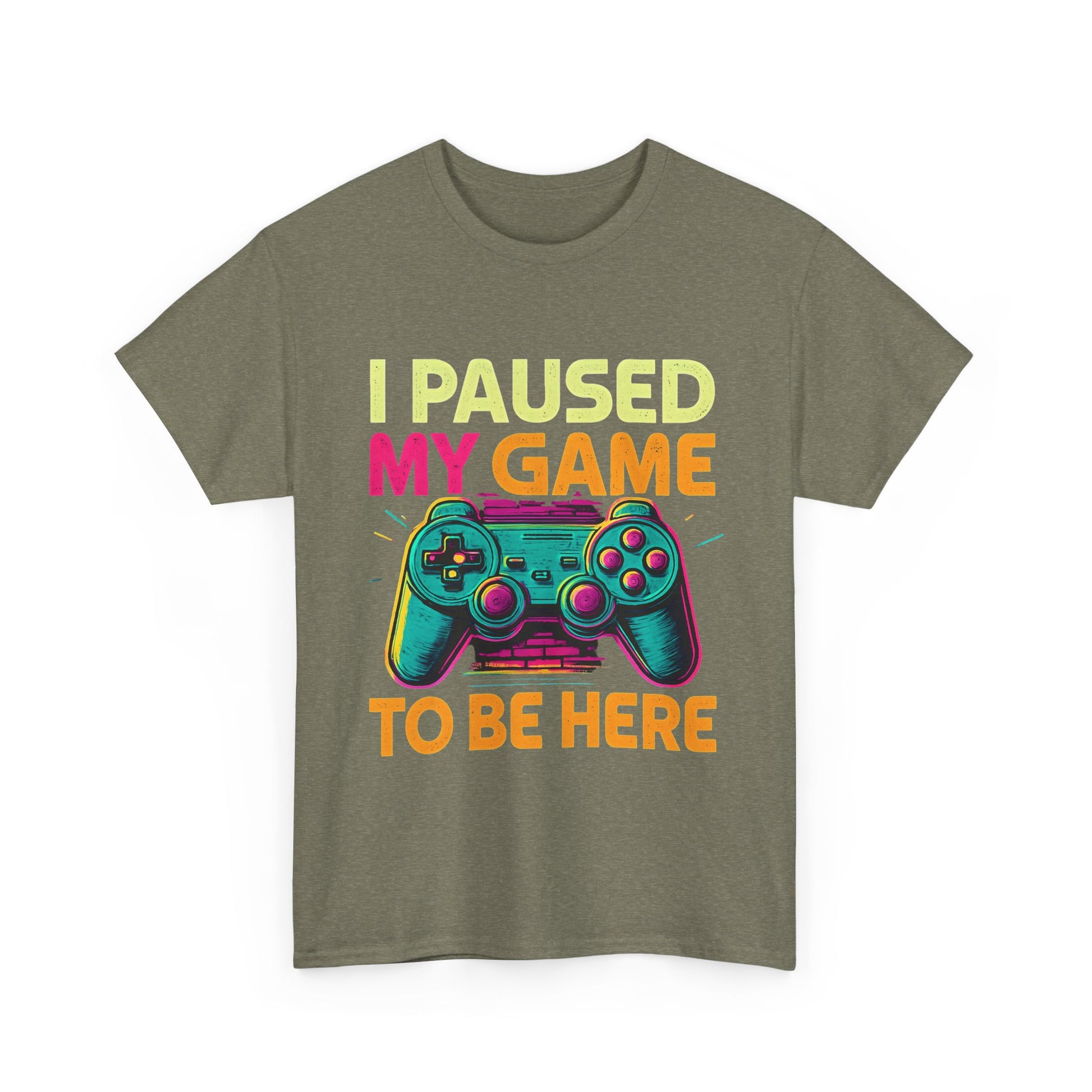 Gaming Humor Unisex Tee - I Paused My Game To Be Here, Gamer Gift, Video Game Shirt, Casual Wear, Funny T-Shirt, Game Night Apparel