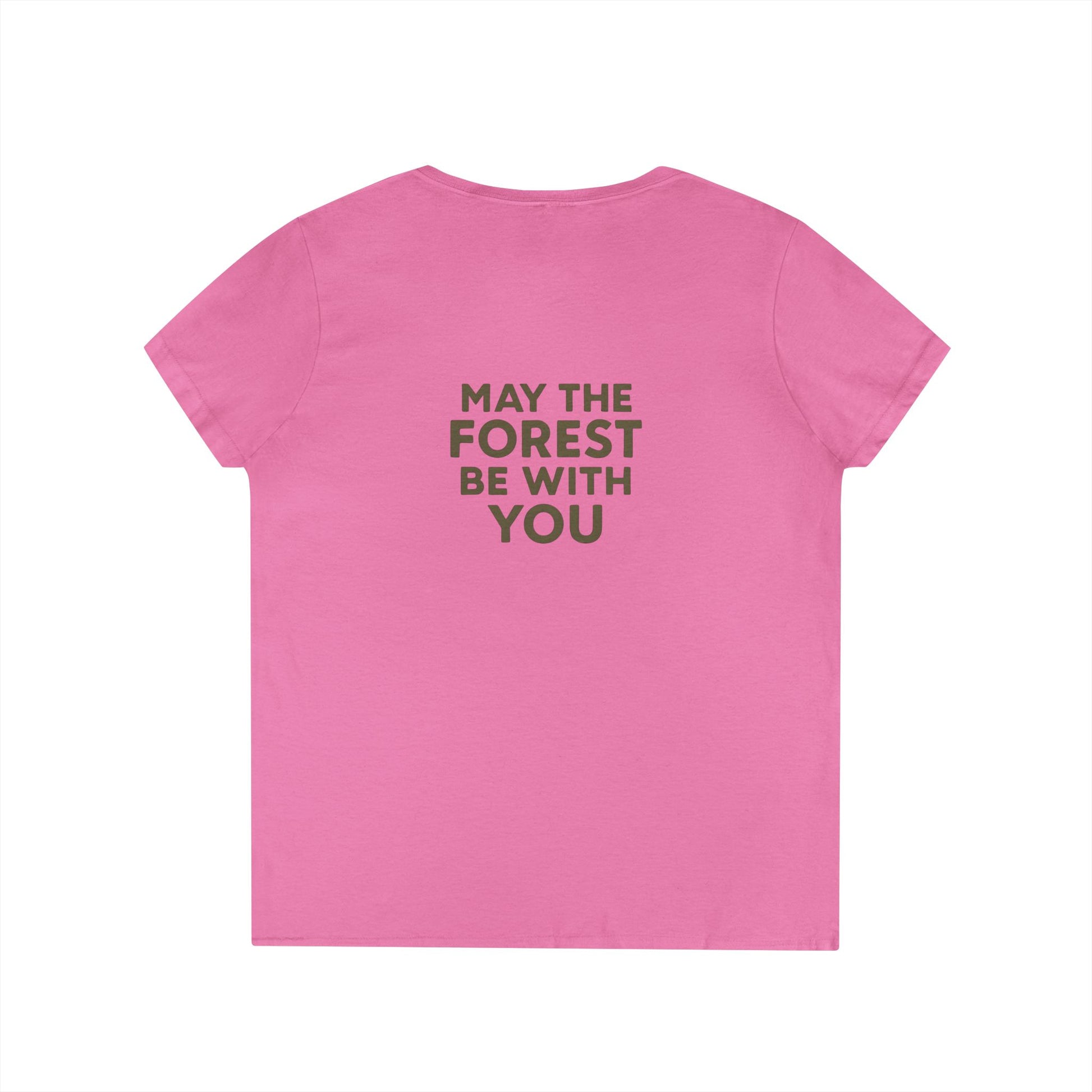 Forest themed Ladies' v neck