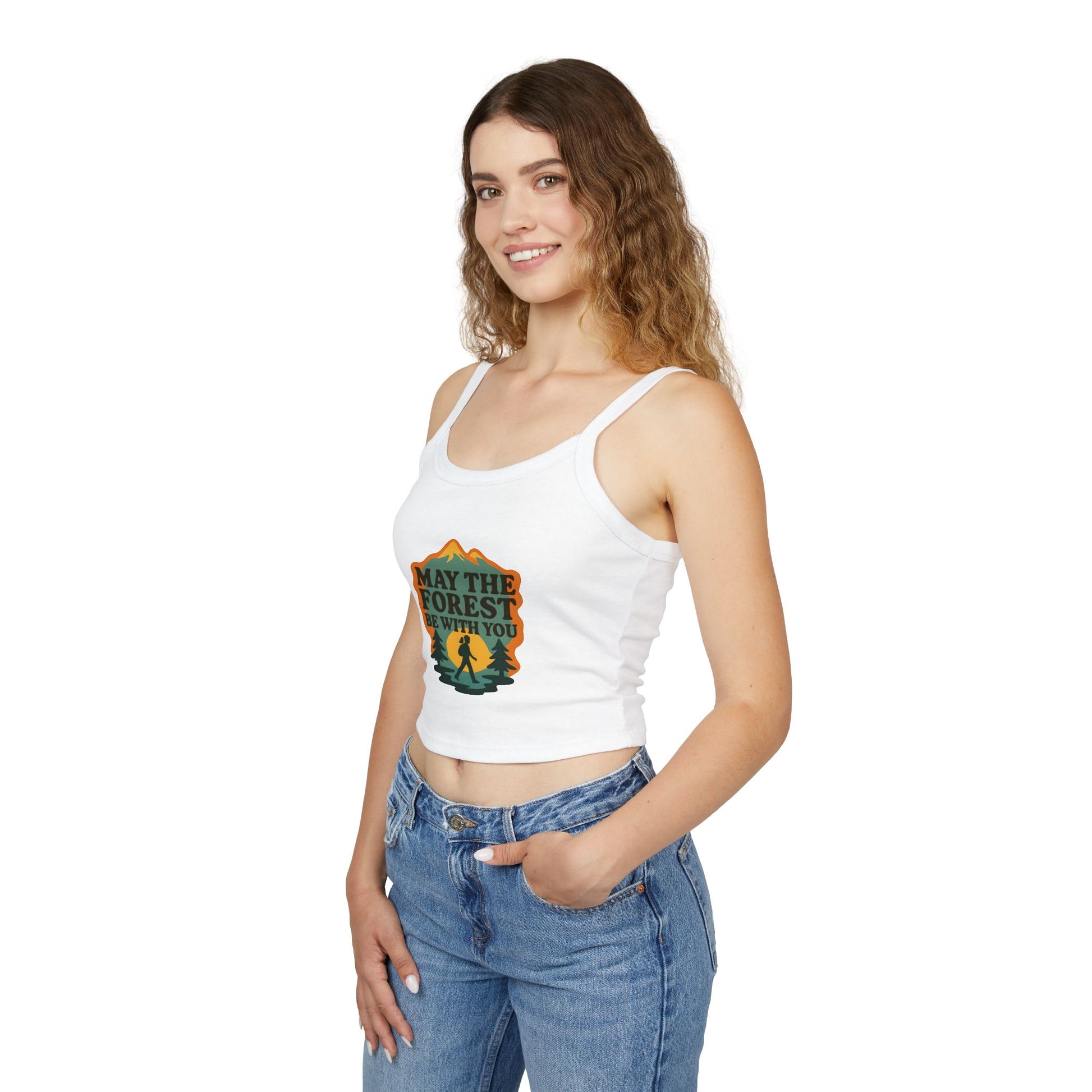 Forest Lover's Spaghetti Strap Tank Top